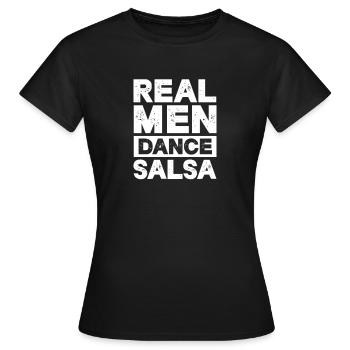 Salsa Dancing Cuba Dance Latino Dance Class Gift - Women's T-Shirt - black - Front - AI Model Female 172 dark (172cm)