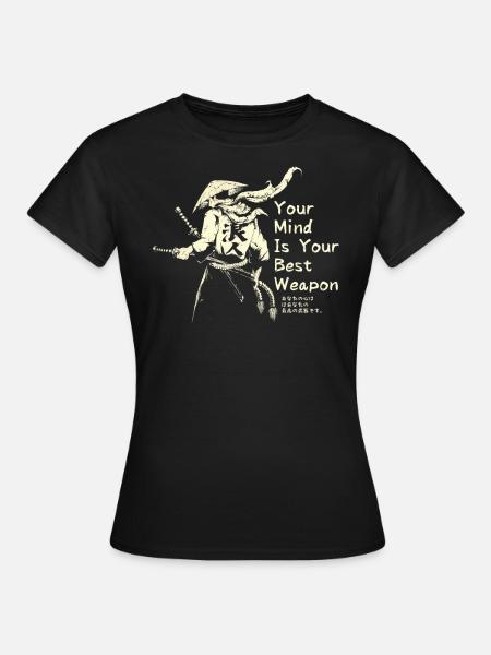 Samurai - Frauen T-Shirt - Schwarz