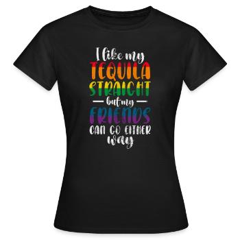 Tequila - Frauen T-Shirt - Schwarz - Vorne - AI Model Female 172 dark (172cm)