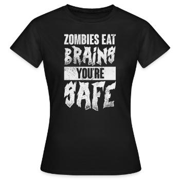 Zombie - Frauen T-Shirt - Schwarz - Vorne - AI Model Female 172 dark (172cm)
