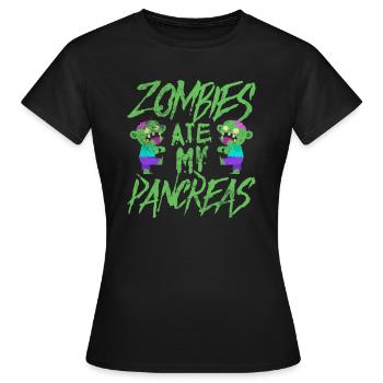 Zombie - Frauen T-Shirt - Schwarz - Vorne - AI Model Female 172 dark (172cm)