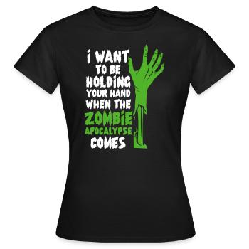 Zombie Zombie Hunter Zombie Apocalypse Gift - Women's T-Shirt - black - Front - AI Model Female 172 dark (172cm)