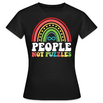 Autismus Awareness Day Autist Geschenk - Frauen T-Shirt - Schwarz - Vorne - AI Model Female 172 dark (172cm)