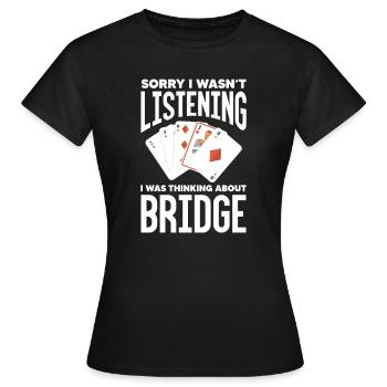 Bridge - Frauen T-Shirt - Schwarz - Vorne - AI Model Female 172 dark (172cm)
