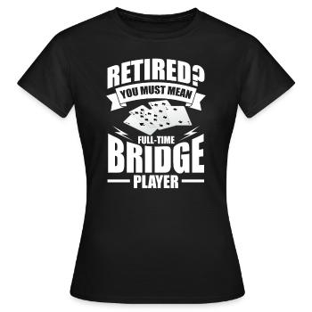 Bridge - Frauen T-Shirt - Schwarz - Vorne - AI Model Female 172 dark (172cm)