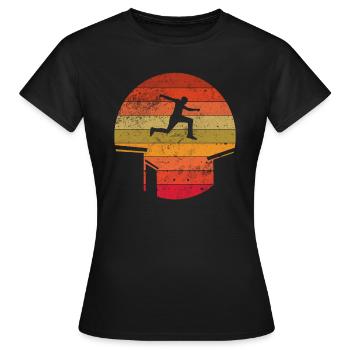 Parkour - T-shirt Femme - noir - Devant - AI Model Female 172 dark (172cm)
