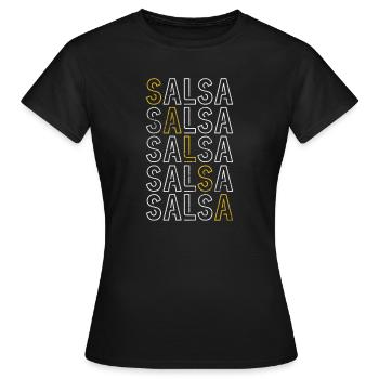 Salsa - T-shirt Femme - noir - Devant - AI Model Female 172 dark (172cm)