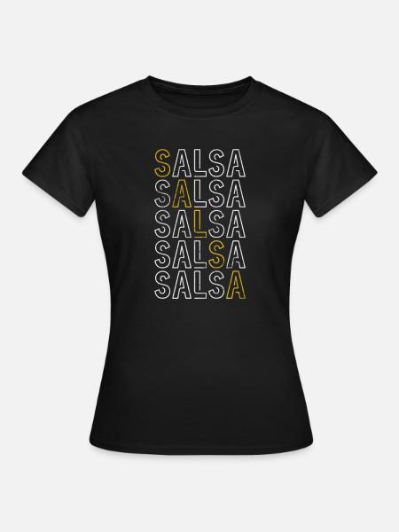 Salsa - Frauen T-Shirt - Schwarz