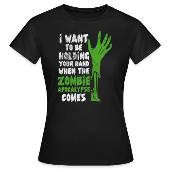 Zombie - Frauen T-Shirt - Schwarz - Vorne - AI Model Female 172 dark (172cm)