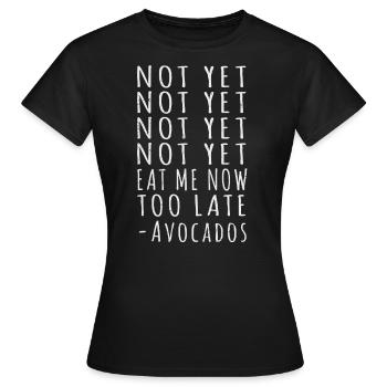 Avocado - Women's T-Shirt - black - Front - AI Model Female 172 dark (172cm)