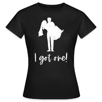 Bachelor bachelor party - Women's T-Shirt - black - Front - AI Model Female 172 dark (172cm)