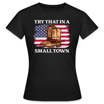 Musique country Cadeau de musique country - T-shirt Femme - noir - Devant - AI Model Female 172 dark (172cm)