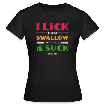 Tequila - Frauen T-Shirt - Schwarz - Vorne - AI Model Female 172 dark (172cm)