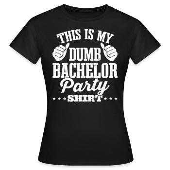 Junggeselle Jungesellenabschied - Frauen T-Shirt - Schwarz - Vorne - AI Model Female 172 dark (172cm)