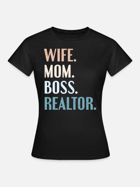 Immobilienmakler - Frauen T-Shirt - Schwarz