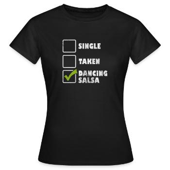 Salsa - Women's T-Shirt - black - Front - AI Model Female 172 dark (172cm)