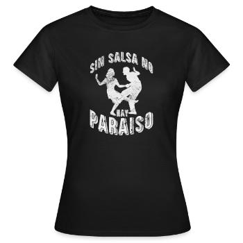 Salsa - T-shirt Femme - noir - Devant - AI Model Female 172 dark (172cm)