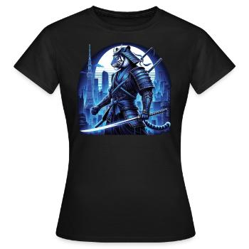 Samurai Ronin Schwertkampf Krieger Geschenk - Frauen T-Shirt - Schwarz - Vorne - AI Model Female 172 dark (172cm)