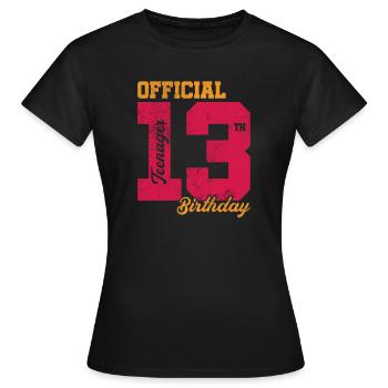 Adolescent - T-shirt Femme - noir - Devant - AI Model Female 172 dark (172cm)