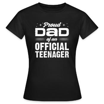Teenager Teenie Teen Teens Teeny Geschenk - Frauen T-Shirt - Schwarz - Vorne - AI Model Female 172 dark (172cm)