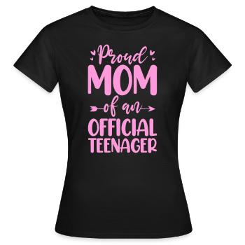 Teenager Teenie Teen Teens Teeny Geschenk - Frauen T-Shirt - Schwarz - Vorne - AI Model Female 172 dark (172cm)