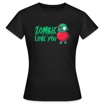 Zombie Zombie Hunter Zombie Apocalypse Gift - Women's T-Shirt - black - Front - AI Model Female 172 dark (172cm)