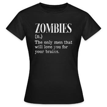 Zombie - Frauen T-Shirt - Schwarz - Vorne - AI Model Female 172 dark (172cm)