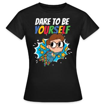 Autismus Awareness Day Autist Geschenk - Frauen T-Shirt - Schwarz - Vorne - AI Model Female 172 dark (172cm)