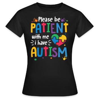 Autismus Awareness Day Autist Geschenk - Frauen T-Shirt - Schwarz - Vorne - AI Model Female 172 dark (172cm)