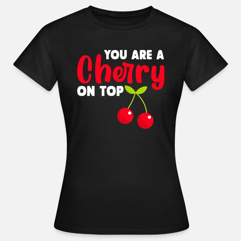 Cherry Cherry Tree Cherry Blossom Fruit Gift - Women's T-Shirt - black