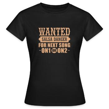 Salsa Dancing Cuba Dance Latino Dance Class Gift - Women's T-Shirt - black - Front - AI Model Female 172 dark (172cm)
