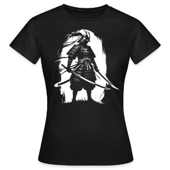Samurai Ronin Schwertkampf Krieger Geschenk - Frauen T-Shirt - Schwarz - Vorne - AI Model Female 172 dark (172cm)