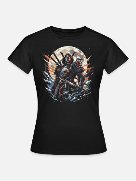 Samurai - Frauen T-Shirt - Schwarz