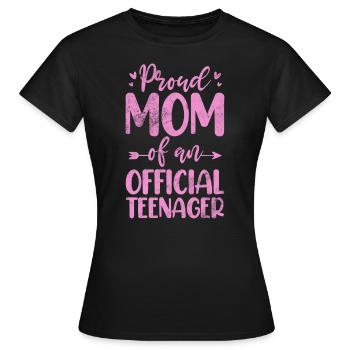 Adolescent - T-shirt Femme - noir - Devant - AI Model Female 172 dark (172cm)