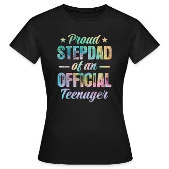 Adolescent - T-shirt Femme - noir - Devant - AI Model Female 172 dark (172cm)
