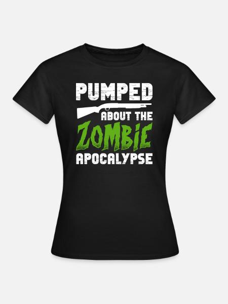 Zombie Zombie-Jäger Zombieapokalypse Geschenk - Frauen T-Shirt - Schwarz
