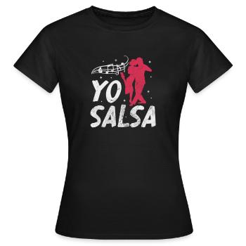 Salsa - T-shirt Femme - noir - Devant - AI Model Female 172 dark (172cm)