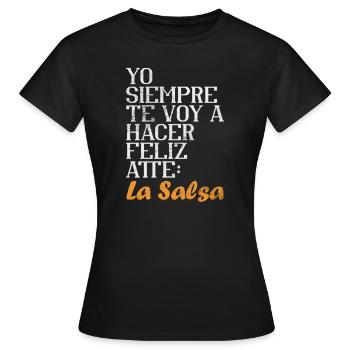 Salsa - Women's T-Shirt - black - Front - AI Model Female 172 dark (172cm)