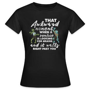 Zombie - Frauen T-Shirt - Schwarz - Vorne - AI Model Female 172 dark (172cm)