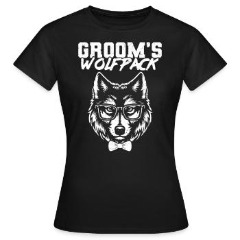 Enterrement de vie de garçon et de garçon - T-shirt Femme - noir - Devant - AI Model Female 172 dark (172cm)