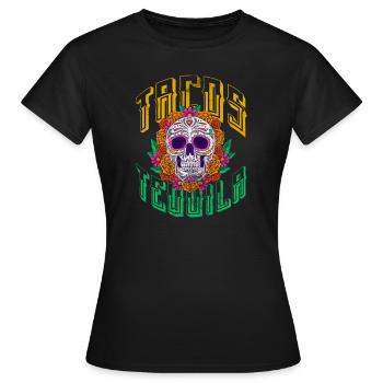 Téquila - T-shirt Femme - noir - Devant - AI Model Female 172 dark (172cm)