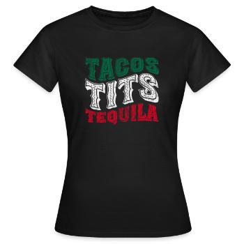 Téquila - T-shirt Femme - noir - Devant - AI Model Female 172 dark (172cm)
