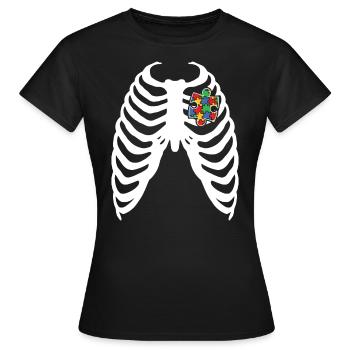 Autismus Awareness Day Autist Geschenk - Frauen T-Shirt - Schwarz - Vorne - AI Model Female 172 dark (172cm)