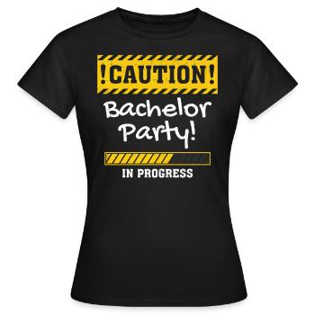 Bachelor bachelor party - Women's T-Shirt - black - Front - AI Model Female 172 dark (172cm)