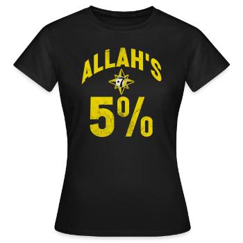 Muslim - Frauen T-Shirt - Schwarz - Vorne - AI Model Female 172 dark (172cm)
