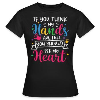 Autismus Awareness Day Autist Geschenk - Frauen T-Shirt - Schwarz - Vorne - AI Model Female 172 dark (172cm)