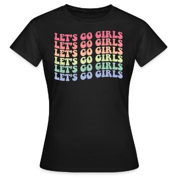 Junggesellin - Frauen T-Shirt - Schwarz - Vorne - AI Model Female 172 dark (172cm)