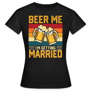 Bachelor bachelor party - Women's T-Shirt - black - Front - AI Model Female 172 dark (172cm)