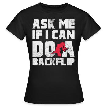 Backflip - T-shirt Femme - noir - Devant - AI Model Female 172 dark (172cm)