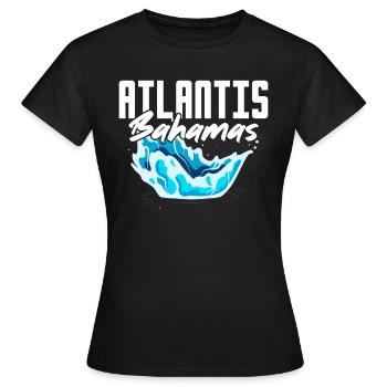 Bahamas Île des Caraïbes Cadeau d’été de l’Atlantique - T-shirt Femme - noir - Devant - AI Model Female 172 dark (172cm)